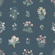 Ängsflora Blue and Multi Österlen Wallpaper by Boråstapeter