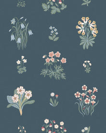6952 Ängsflora Blue and Multi Wallpaper by Boråstapeter