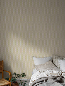 6953 Lilla Lyckan Yellow and White Wallpaper by Boråstapeter
