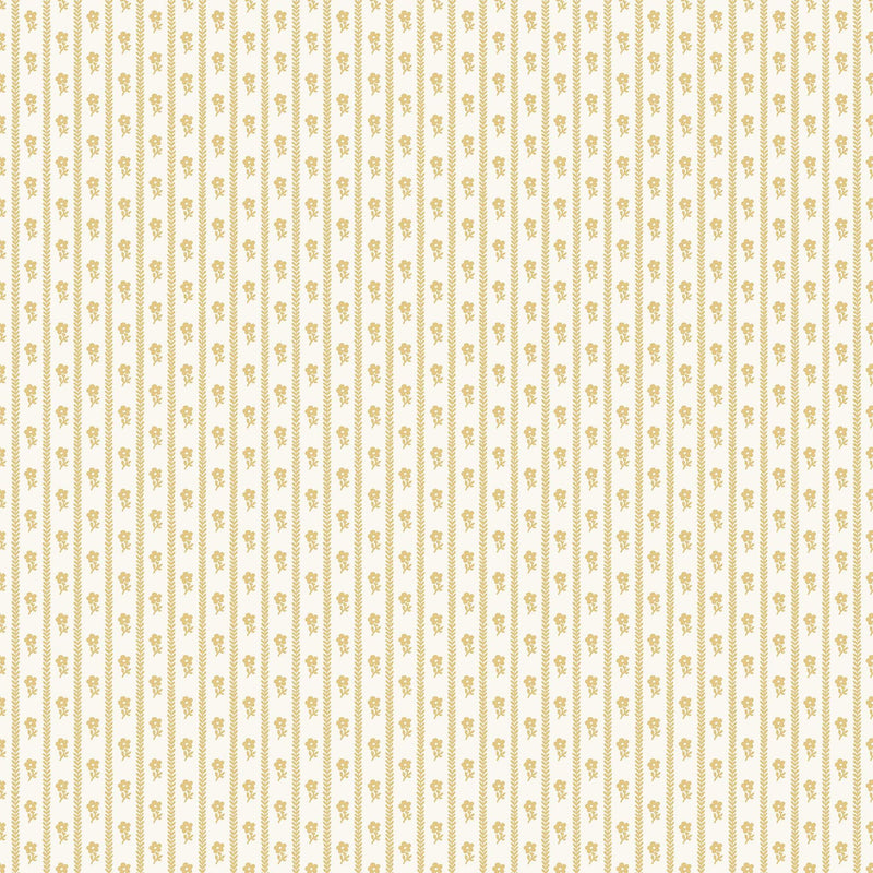 6953 Lilla Lyckan Yellow and White Wallpaper by Boråstapeter