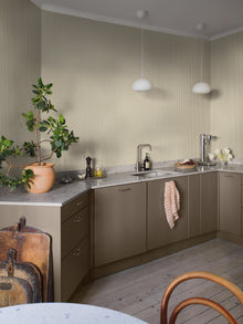 6953 Lilla Lyckan Yellow and White Wallpaper by Boråstapeter
