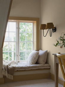 6953 Lilla Lyckan Yellow and White Wallpaper by Boråstapeter