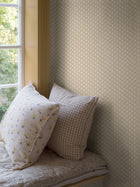 6953 Lilla Lyckan Yellow and White Wallpaper by Boråstapeter