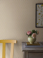 6953 Lilla Lyckan Yellow and White Wallpaper by Boråstapeter