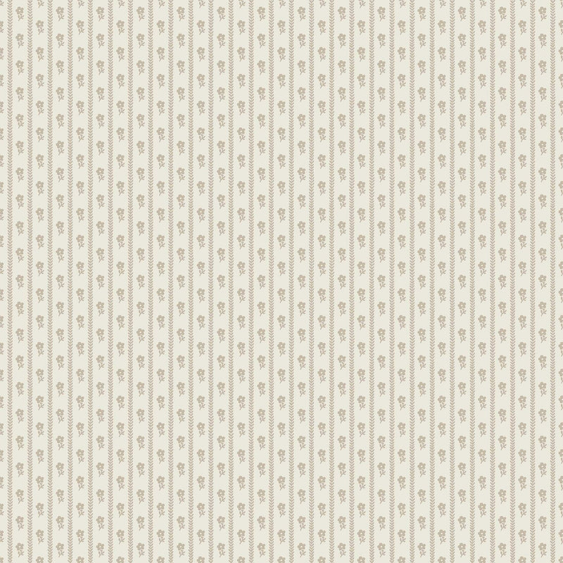 6955 Lilla Lyckan Beige and White Wallpaper by Boråstapeter