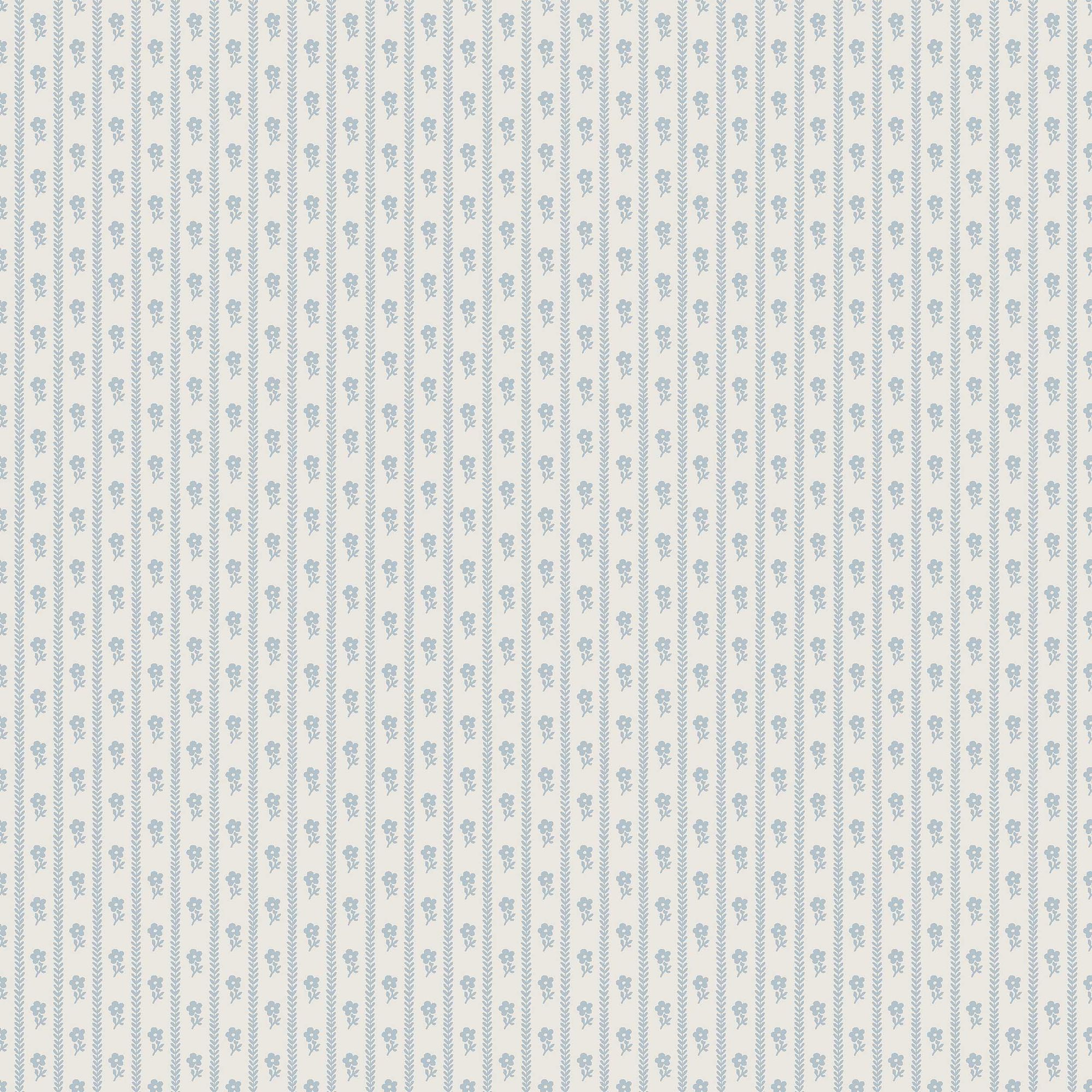6956 Lilla Lyckan Blue and White Wallpaper by Boråstapeter