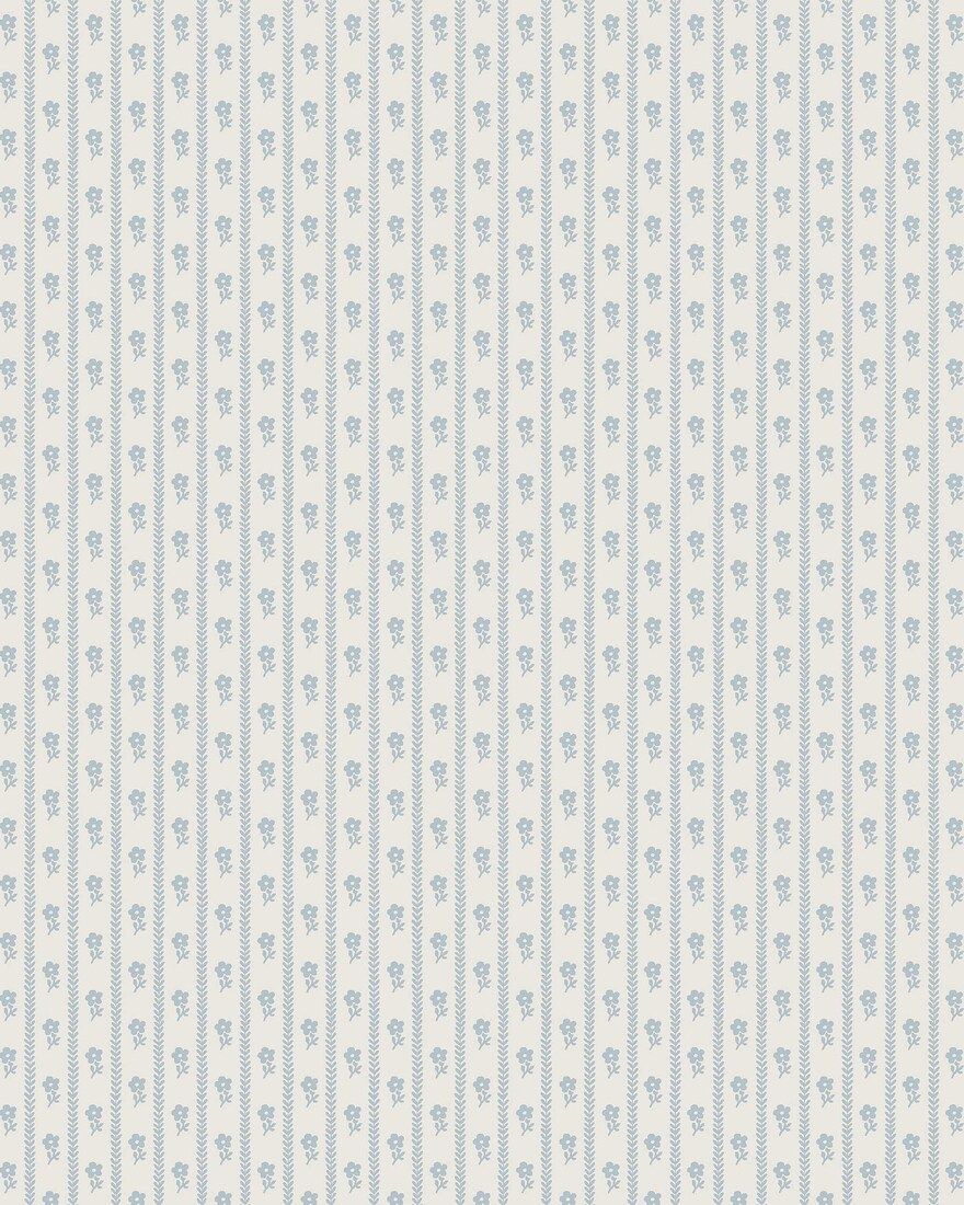 6956 Lilla Lyckan Blue and White Wallpaper by Boråstapeter