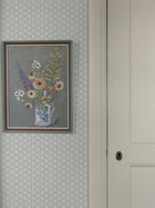6956 Lilla Lyckan Blue and White Wallpaper by Boråstapeter