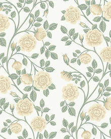 6957 Elsa Yellow and Green Wallpaper by Boråstapeter