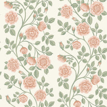 6958 Elsa Pink and Green Wallpaper by Boråstapeter