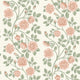 Elsa Pink and Green Österlen Wallpaper by Boråstapeter