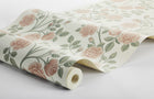 6958 Elsa Pink and Green Wallpaper by Boråstapeter