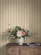 6960 Gunnebo Yellow and White Wallpaper by Boråstapeter
