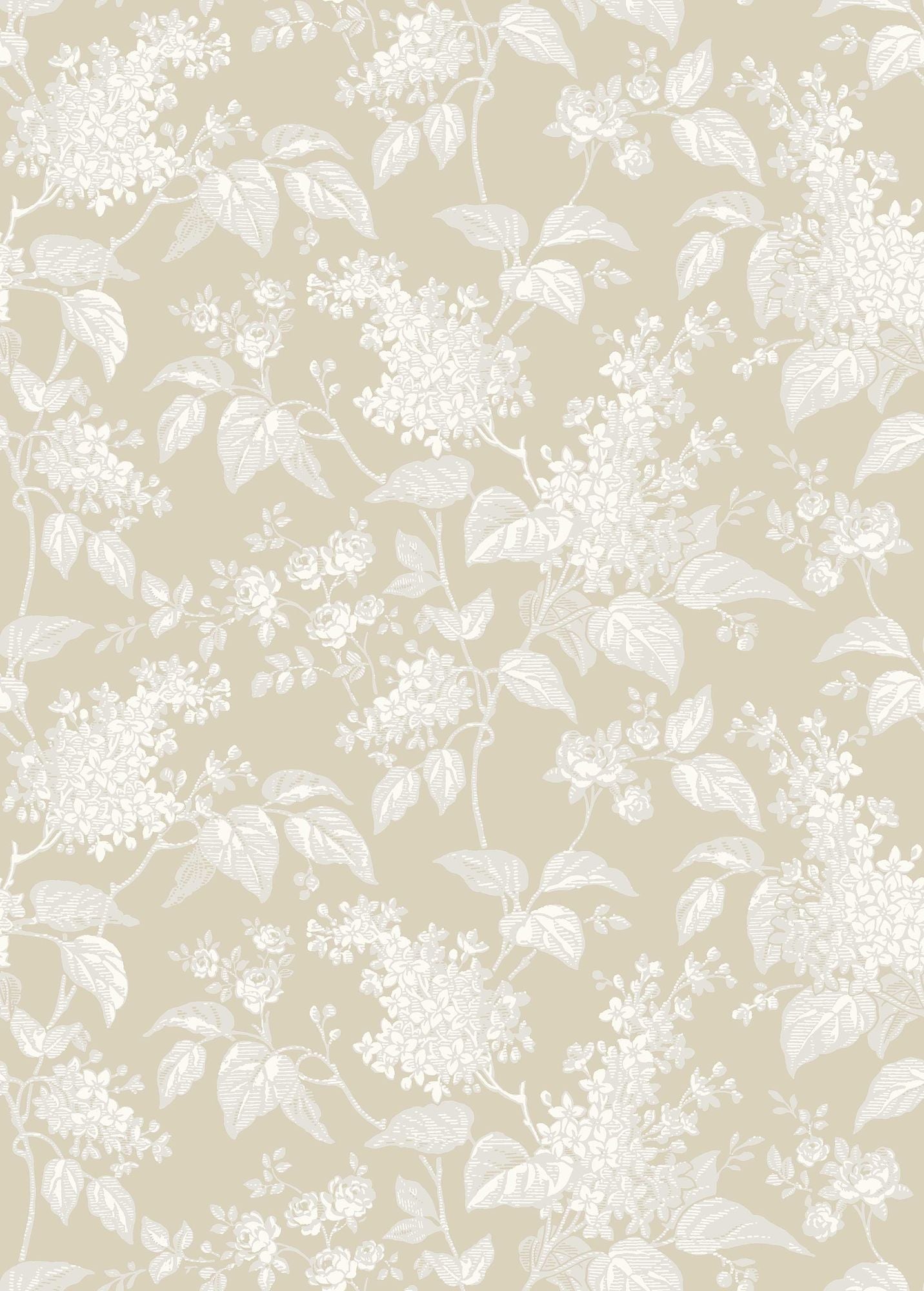 6964 Syren Beige Wallpaper by Boråstapeter