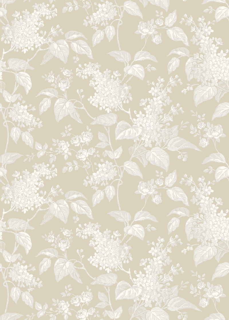6964 Syren Beige Wallpaper by Boråstapeter