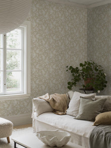 6964 Syren Beige Wallpaper by Boråstapeter