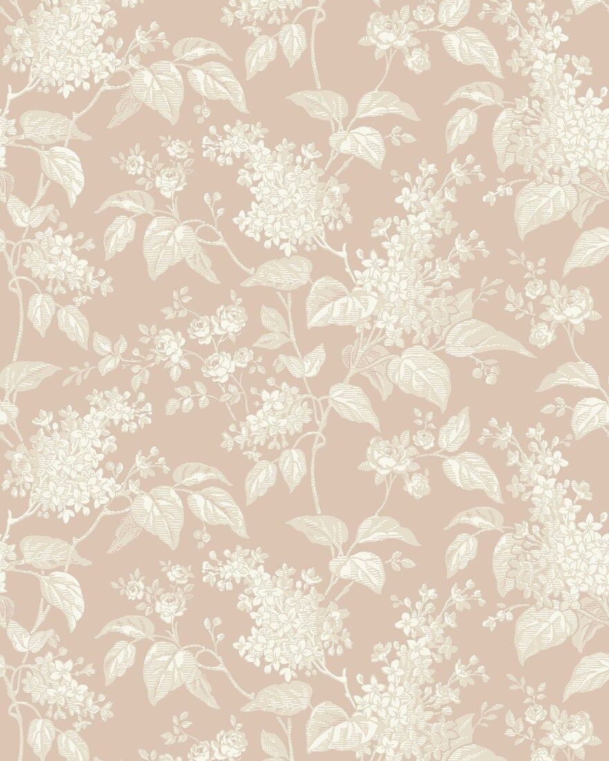 6965 Syren Pink and Beige Wallpaper by Boråstapeter