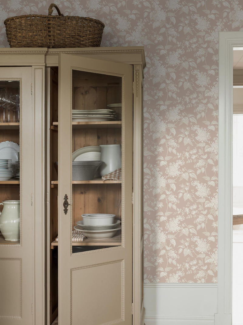 6965 Syren Pink and Beige Wallpaper by Boråstapeter