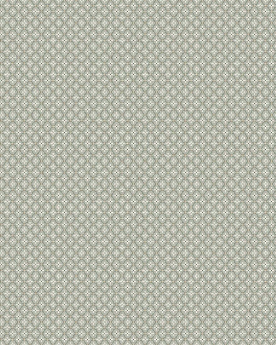 6966 Selma Green and Beige Wallpaper by Boråstapeter