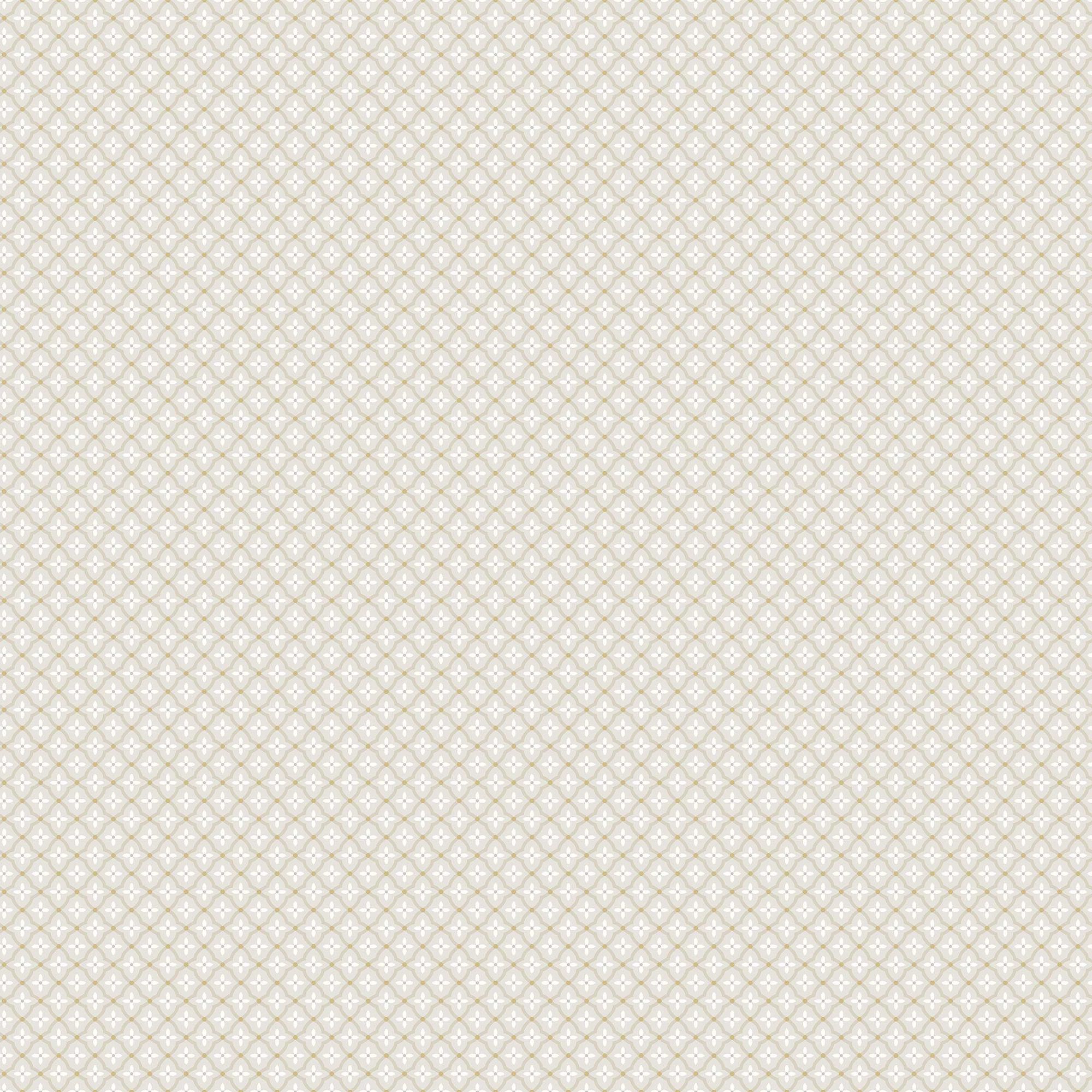 6967 Selma Beige and White Wallpaper by Boråstapeter