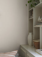 6967 Selma Beige and White Wallpaper by Boråstapeter