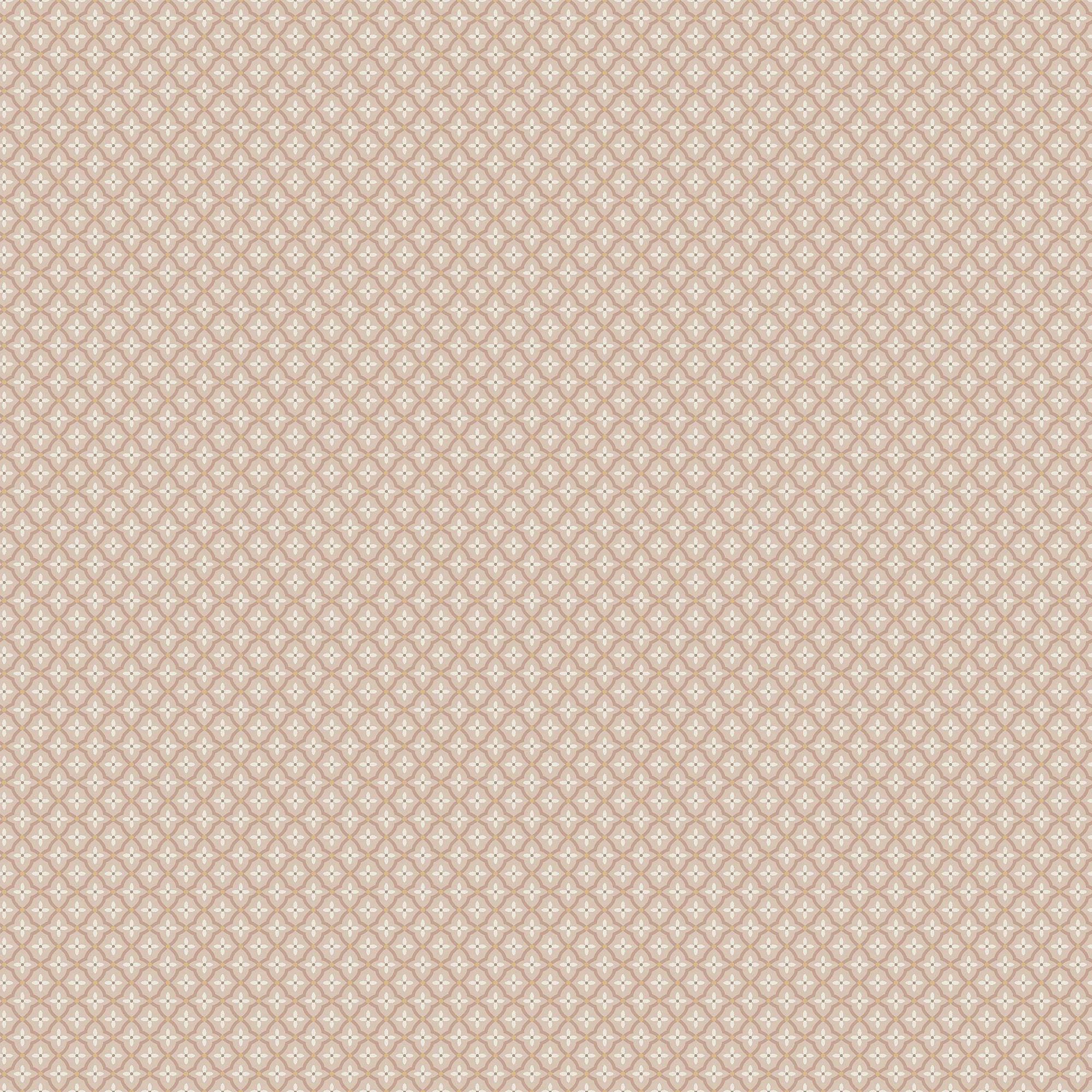 6968 Selma Pink and Beige Wallpaper by Boråstapeter