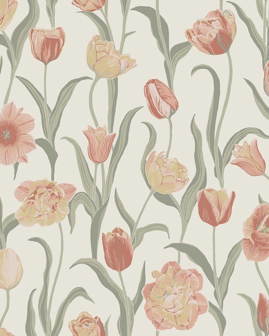 6969 La Belle Epoque Multi and Red Wallpaper by Boråstapeter