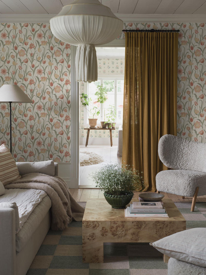 6969 La Belle Epoque Multi and Red Wallpaper by Boråstapeter