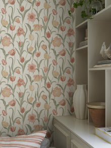 6969 La Belle Epoque Multi and Red Wallpaper by Boråstapeter