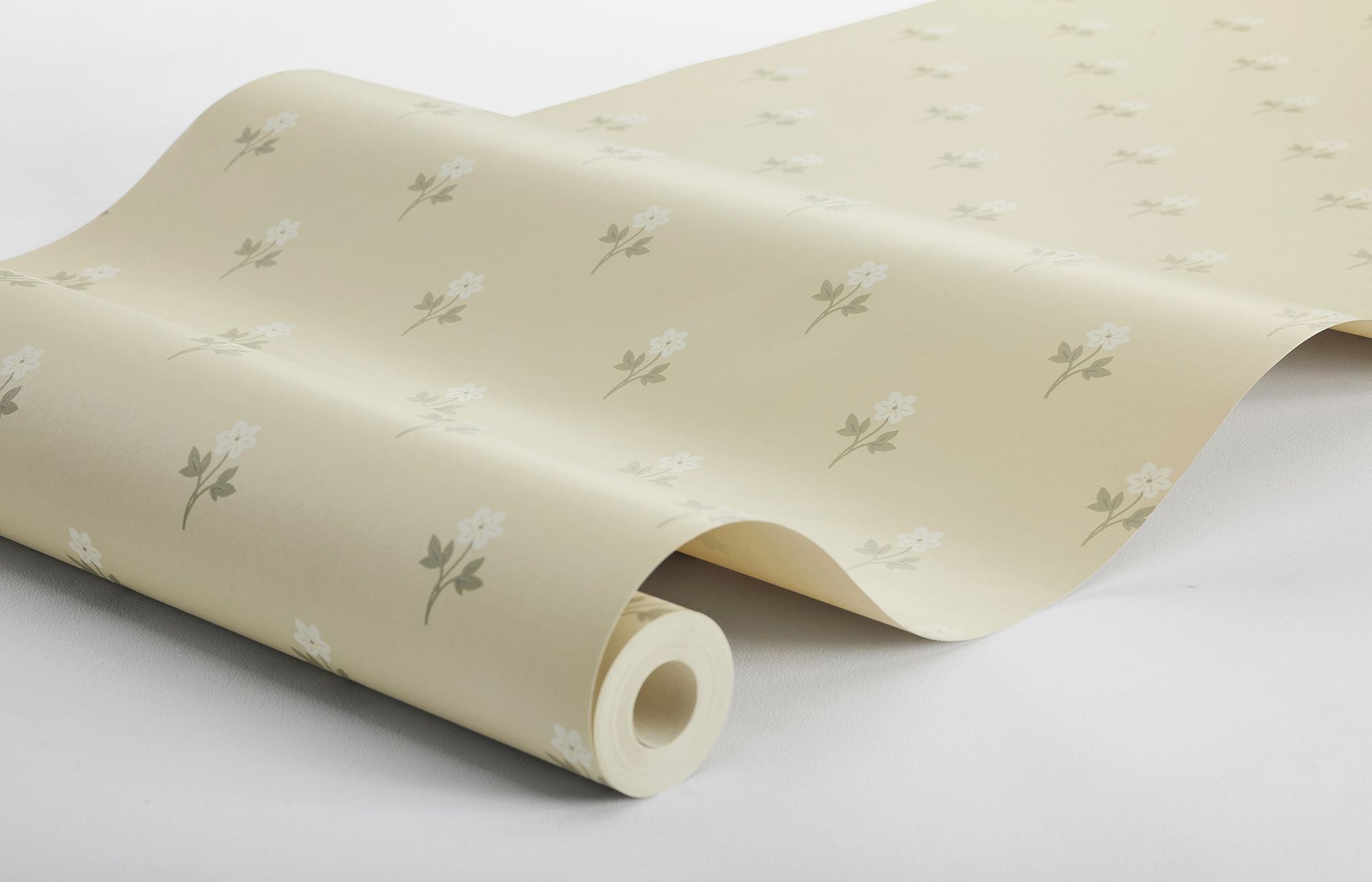 6972 Anemone Yellow and White Wallpaper by Boråstapeter
