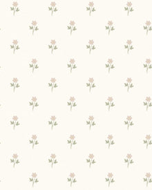 6973 Anemone Pink and White Wallpaper by Boråstapeter