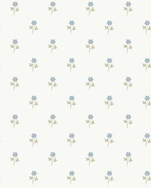 6974 Anemone Blue and White Wallpaper by Boråstapeter