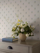 6974 Anemone Blue and White Wallpaper by Boråstapeter