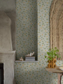 6975 Krasse Yellow and White Wallpaper by Boråstapeter