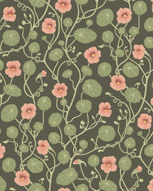 6976 Krasse Green and Red Wallpaper by Boråstapeter