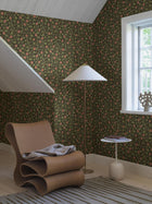 6976 Krasse Green and Red Wallpaper by Boråstapeter
