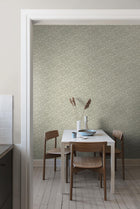 6977 Klöver Beige and Green Wallpaper by Boråstapeter