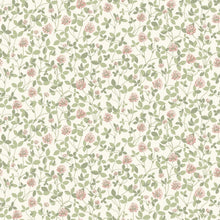 6978 Klöver Pink and Green Wallpaper by Boråstapeter