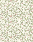 6978 Klöver Pink and Green Wallpaper by Boråstapeter