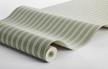 6980 Pärlrand Green and Beige Wallpaper by Boråstapeter