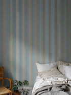 6981 Pärlrand Blue and Beige Wallpaper by Boråstapeter