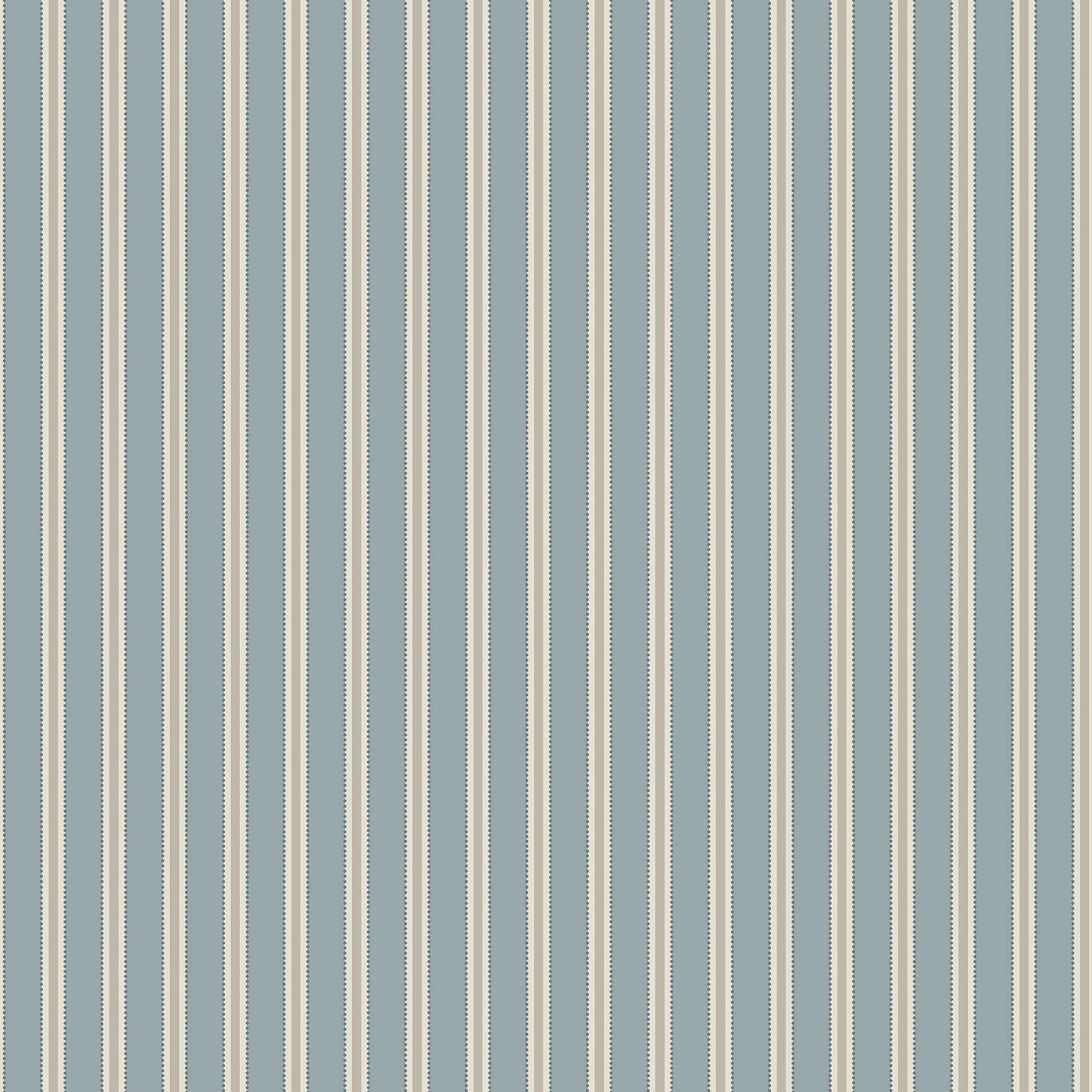 6981 Pärlrand Blue and Beige Wallpaper by Boråstapeter