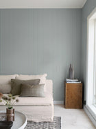 6981 Pärlrand Blue and Beige Wallpaper by Boråstapeter