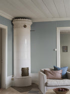 6981 Pärlrand Blue and Beige Wallpaper by Boråstapeter