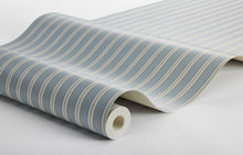 6981 Pärlrand Blue and Beige Wallpaper by Boråstapeter