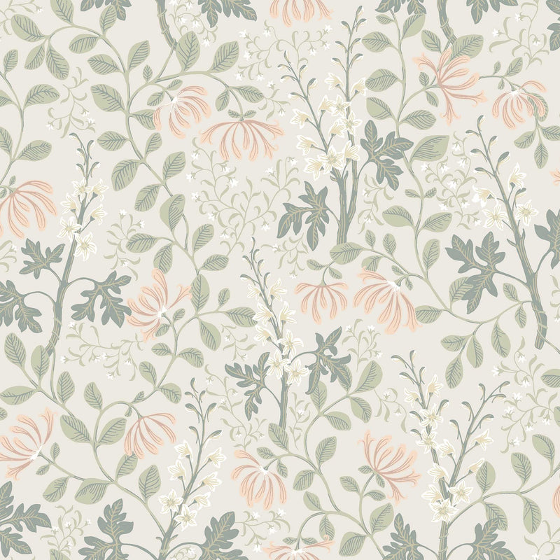 6983 Trädgårdsfröjd Pink and Multi Wallpaper by Boråstapeter