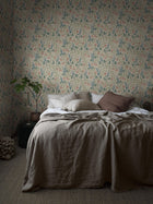 6985 Trädgårdsfröjd Multi and Beige Wallpaper by Boråstapeter
