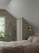 6985 Trädgårdsfröjd Multi and Beige Wallpaper by Boråstapeter