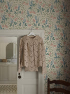 6985 Trädgårdsfröjd Multi and Beige Wallpaper by Boråstapeter