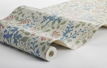 6985 Trädgårdsfröjd Multi and Beige Wallpaper by Boråstapeter